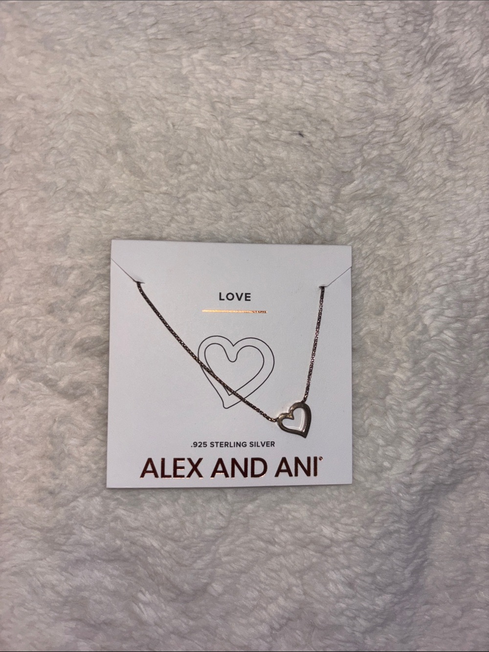 Alex and Ani Sterling Open Heart Necklace - Silver